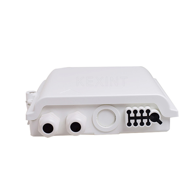 KEXINT KXT-A-8B FTTH Fiber Optik Dağıtım Kutusu 8 Çekirdek Dış Mekan IP66 Su Geçirmez Beyaz