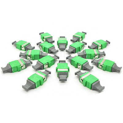 Tek Modlu Yeşil Küçük Fiber Optik Adaptörler MPO'dan APC'ye Flanşsız