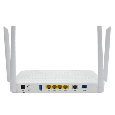 KEXINT FTTR Gigabit Ethernet Akıllı Mini ONT, 4GE POTS 2.4G 5G WIFI6 XPON ONU