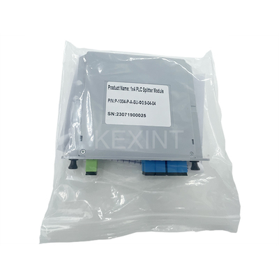 KEXINT FTTH LGX Kart Tipi PLC Optik Bölücüler 1x4 SC UPC G657A1 Fiber Optik PLC Bölücü