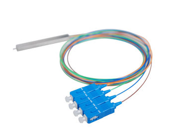 0.15db 1×4 Fiber Optik PLC Ayırıcı SM 1650dB Dalga 1650nm Çok Renkli
