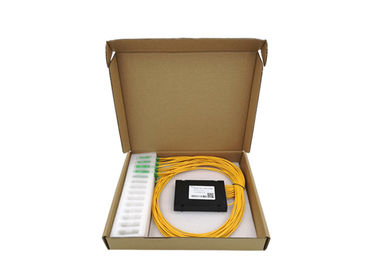 PLC Fiber Optik Bölücü SC/APC 1×16 ABS BOX Bölücü 3.0 G657A1 Ekleme Kaybı13.7dB