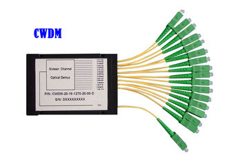 8CH 16CH 32CH CWDM DWDM Fiber Mux Demux Modülü Optik ABS 1260 ~ 1620 dB