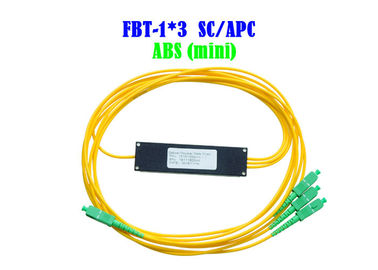 Küçük Ağ Optik WDM 1×3 Fiber SC APC Konektörü ABS Yüksek Güvenilirlik