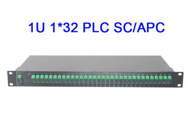1U 1x32 Fiber Optik PLC Bölücü Modülü Raf Montajlı Dijital Düşük ekleme kaybı