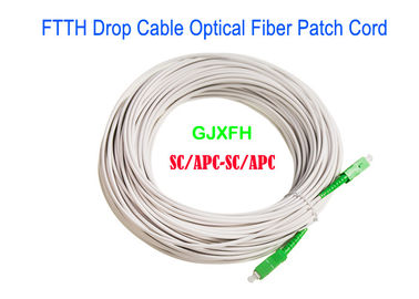 LSZH Kılıf Malzemesi Fiber Optik Kablo Bağlantı Kablosu, Konnektör SC/APC SC/UPC 50M