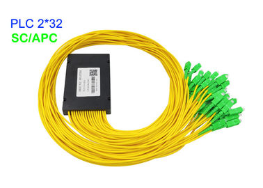 ABS Kutusu Fiber Optik PLC Ayırıcı 3.0mm G657A1 SC/APC 17.2dB Ekleme Kaybı G657A1