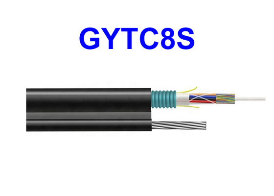 GYTC8S Dış Mekan Fiber Optik Zırhlı Kablo Çelik Tel Kendinden Destekli Telekom Adanmış Havai