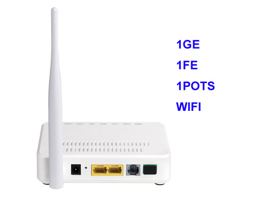 Fiber Ağ ONT Gigabit ONU Cihazı GEPON 1Ge 1 FE 1 Pots WIFI 802.11b/G/N XPON