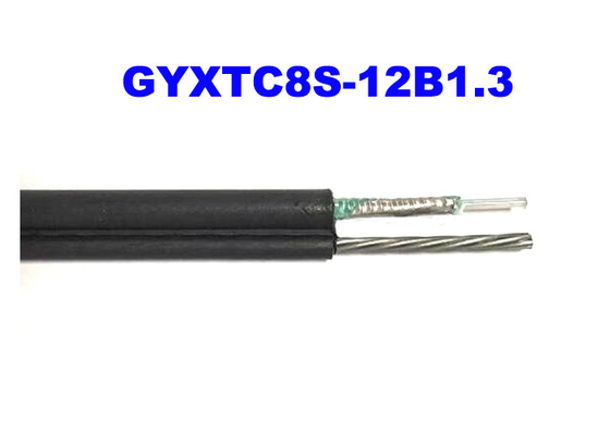 Açık GYXTC8S 12G652D Fiber Optik Zırhlı Kablo OS2 Kendinden Destekli Erial Kurulum 8 Yapısı