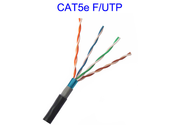 Dış Mekan İki katmanlı kılıf Cat5e F/UTP Bakır Lan Kablo İletken 24 AWG Geçiş Fluke 100m Test Mouse Proof