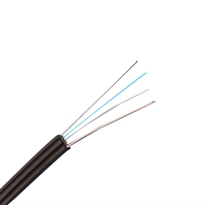 LSZH FTTH 4C Fiber Optik Bırakma Kablosu Tek Modlu G652D Kendinden Destekli Kablolar