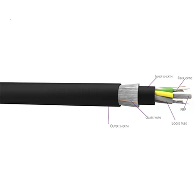 Anti Kemirgen Metalik Olmayan Fiber Optik Zırhlı Kablo 144 Çekirdekli Tek Modlu GYFTY63 Corning