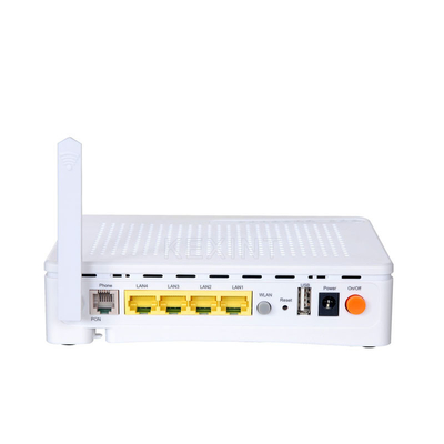 KEXINT Wifi 4GE 2POTS GEPON ONU Yönlendirici Beyaz İngilizce Yazılım Ağı 1 SC UPC PON Bağlantı Noktası