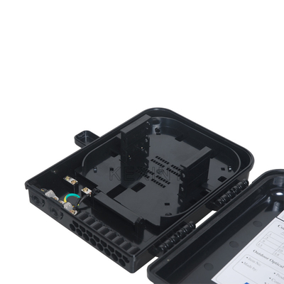 KEXINT FTTH Fiber Optik Dağıtım Kutusu Dış Mekan 16 Çekirdek PC ABS Siyah
