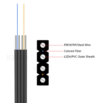 KEXINT FTTH Fiber Optik Saplama Kablosu GJSPXH Simetrik Paralel Kelebek Kablo