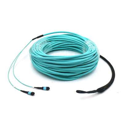 PVC LSZH Dış Kılıflı 12 Çekirdekli 24 Çekirdekli Mavi OM3 Fiber Kablo