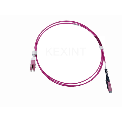 KEXINT 2M MDC UPC to LC UPC Uniboot Duplex Multimode OM4 LSZH (OFNR) 2.0mm Fiber Optic Patch Kablosu