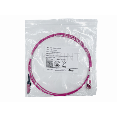 KEXINT 2M MDC UPC to LC UPC Uniboot Duplex Multimode OM4 LSZH (OFNR) 2.0mm Fiber Optic Patch Kablosu