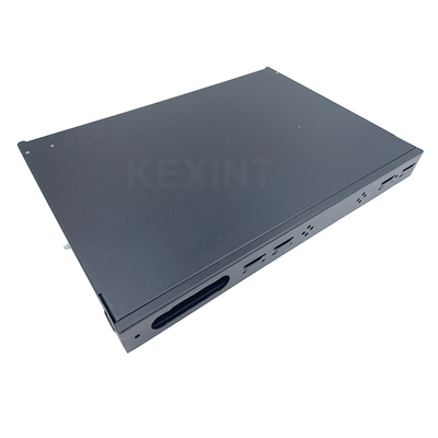 KEXINT 24 Port 1 U Rack Optik Dağıtım Çerçevesi Fan Şekilli Fiber Optic Patch Panel