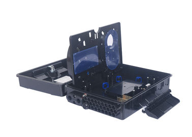 24 Çekirdekli Siyah Fiber Optik Dağıtım Kutusu Direk Kurulum PC ABS SMC