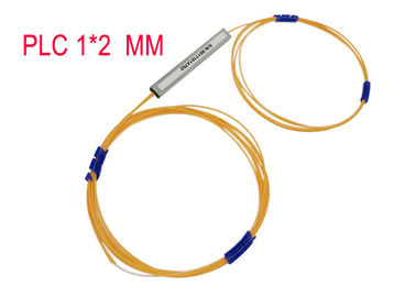 Çok Modlu 1×2 Fiber Optik PLC Ayırıcı 50/125 0.9 Hytrel Turuncu 850nm
