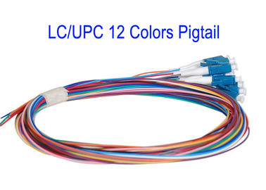 LC/UPC 12 Çekirdekli Renkler SM Patch Cord Fiber Patch Kablolar G652D G657A1 G657A2 1m 1.5m