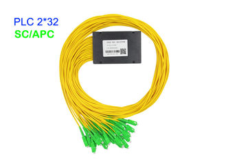 ABS Kutusu Fiber Optik PLC Ayırıcı 3.0mm G657A1 SC/APC 17.2dB Ekleme Kaybı G657A1