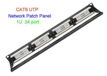 1U 19 İnç UTP Bakır Lan Kablosu 2U CAT5E CAT6 24 48 Port RJ45 Network Patch Panel