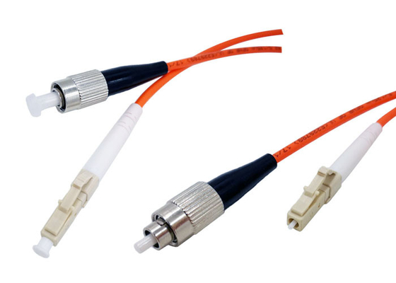 MM FC-LC Fiber Optik Yama Kablosu 1 Metre PVC LSZH 100% 3D Test İç Mekan Çok Modlu