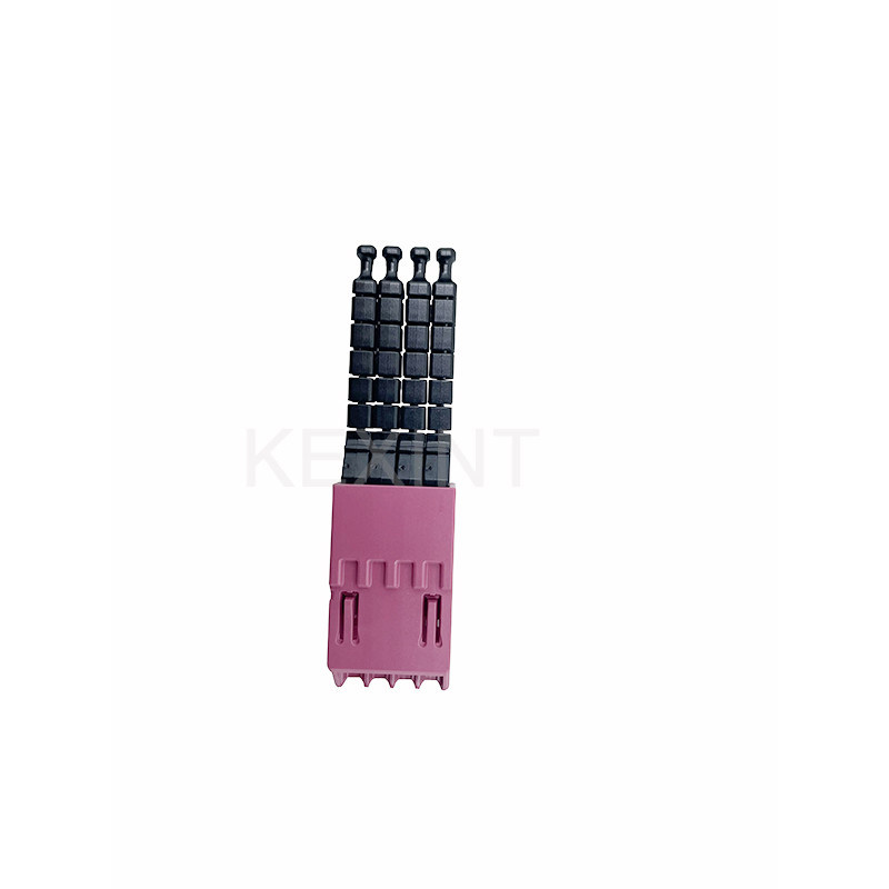 KEXINT ELiMENT MDC 4 Port Adaptörü Mmultimode Heather Violet 4 toz fişleri ile MDC Patch Kablosu ile eşleşir